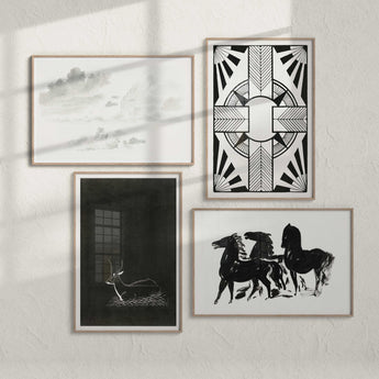 Minimalist Gallery Wall - Set of 4 Framed Prints